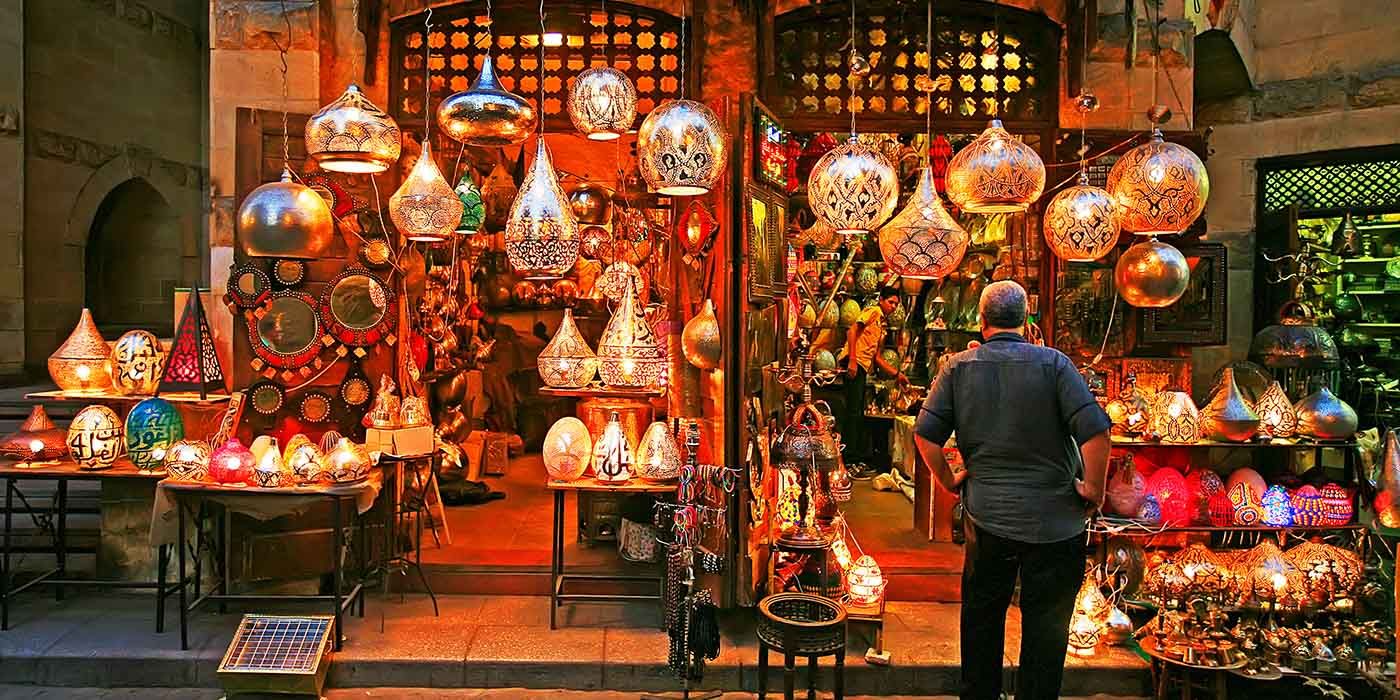 Khan El Khalili Bazaar in Cairo